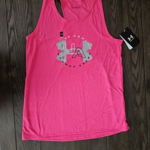 NWT UNDER ARMOUR GIRL tank top size L